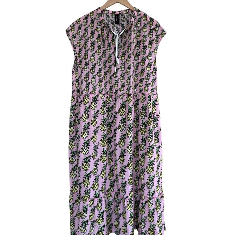 Marc Cain Pink Pineapple Print Dress - Picture 2 of 11